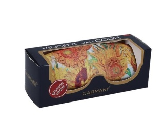 Etui na okulary ozdobione motywem Słoneczniki Van Gogh