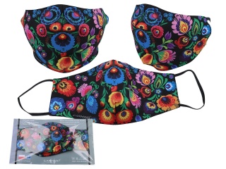 Maseczka ochronna na twarz wzór Kujawski Carmani