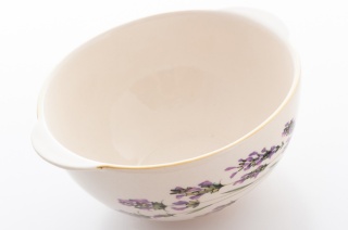 Miseczka z uszkami do zupy płatków Mieroszów lawenda