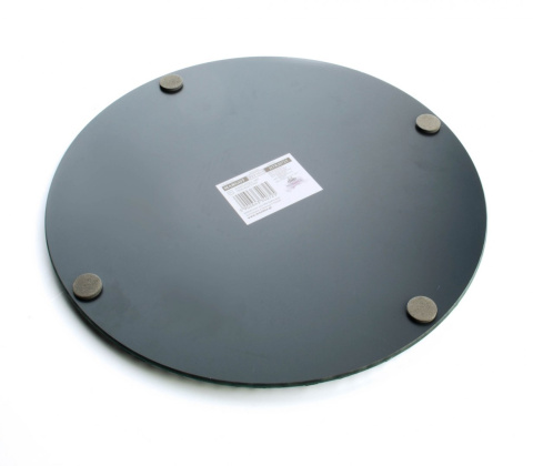 Okrągła duża podstawka pod świecę lub stroik Margot z kryształkami