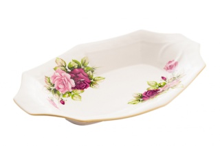 Półmisek talerz rawier róże Mieroszów obiadowy