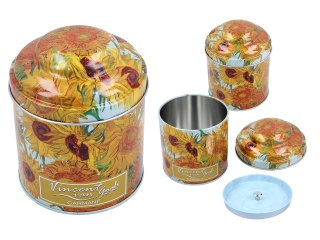 Wyjątkowa puszka do przechowywania kawy lub herbaty Słoneczniki