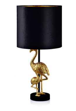 Elegancka lampa złoto czarna Lara Flamingi