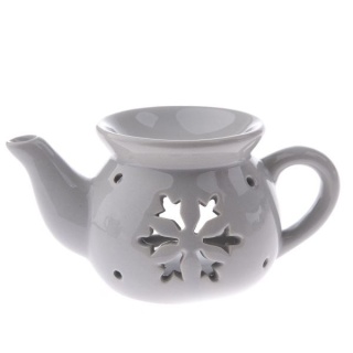 Kominek na wosk olejek zapachowy szary dzbanuszek