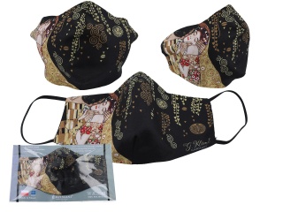 Maseczka wielokrotnego użytku Gustav Klimt Pocałunek