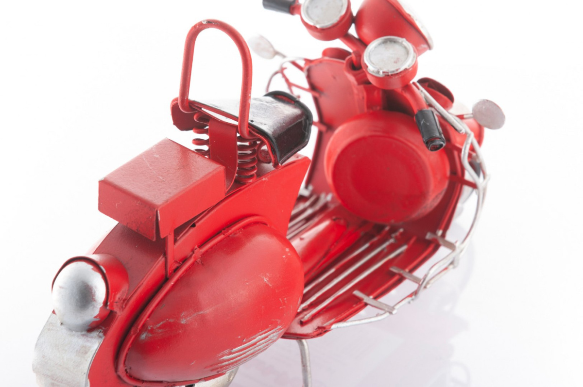 Skuter replika czerwony motor motocykl ozdoba