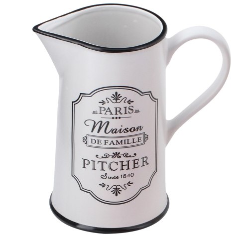 Biały dzbanek ceramiczny 1l firmy Maestro Paris Maison