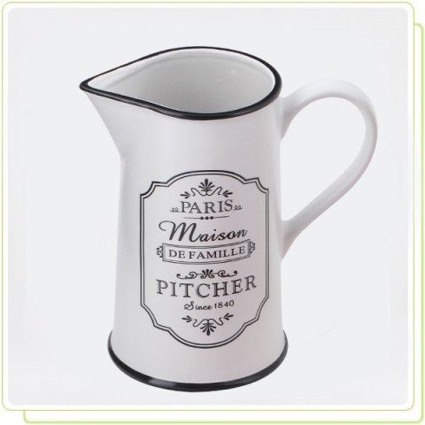 Biały dzbanek ceramiczny 1l firmy Maestro Paris Maison