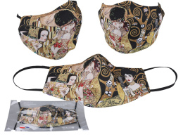 Maseczka wielokrotnego użytku Gustav Klimt Pocałunek