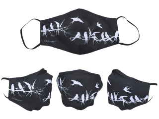 Komplet 2 maseczek wielokrotnego użytku z motywem ptaków maseczka