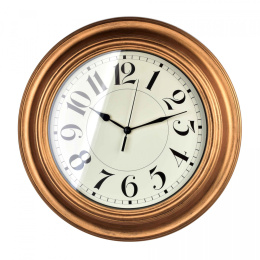 Duży zegar na ścianę złoty arabskie cyfry 50 cm