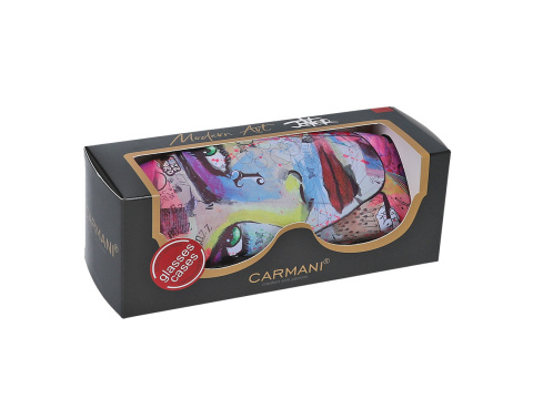 Etui na okulary ozdobione motywem sztuki Loui Jovera