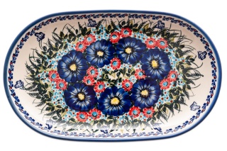 Półmisek ceramiczny z Bolesławca artystyczny wzór