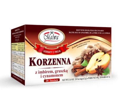 Herbata korzenna z imbirem gruszką i cynamonem Malwa