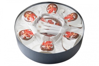 ALFONS MUCHA TANCERKA 6 FILIŻANKI PROMOCJA