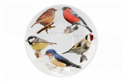 Duża filiżanka porcelanowa angielska jumbo ptaki