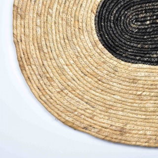 Dywan jutowy mata stołowa 80 cm Bali boho rustykalny