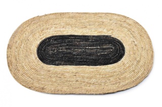 Dywan jutowy mata stołowa 80 cm Bali boho rustykalny