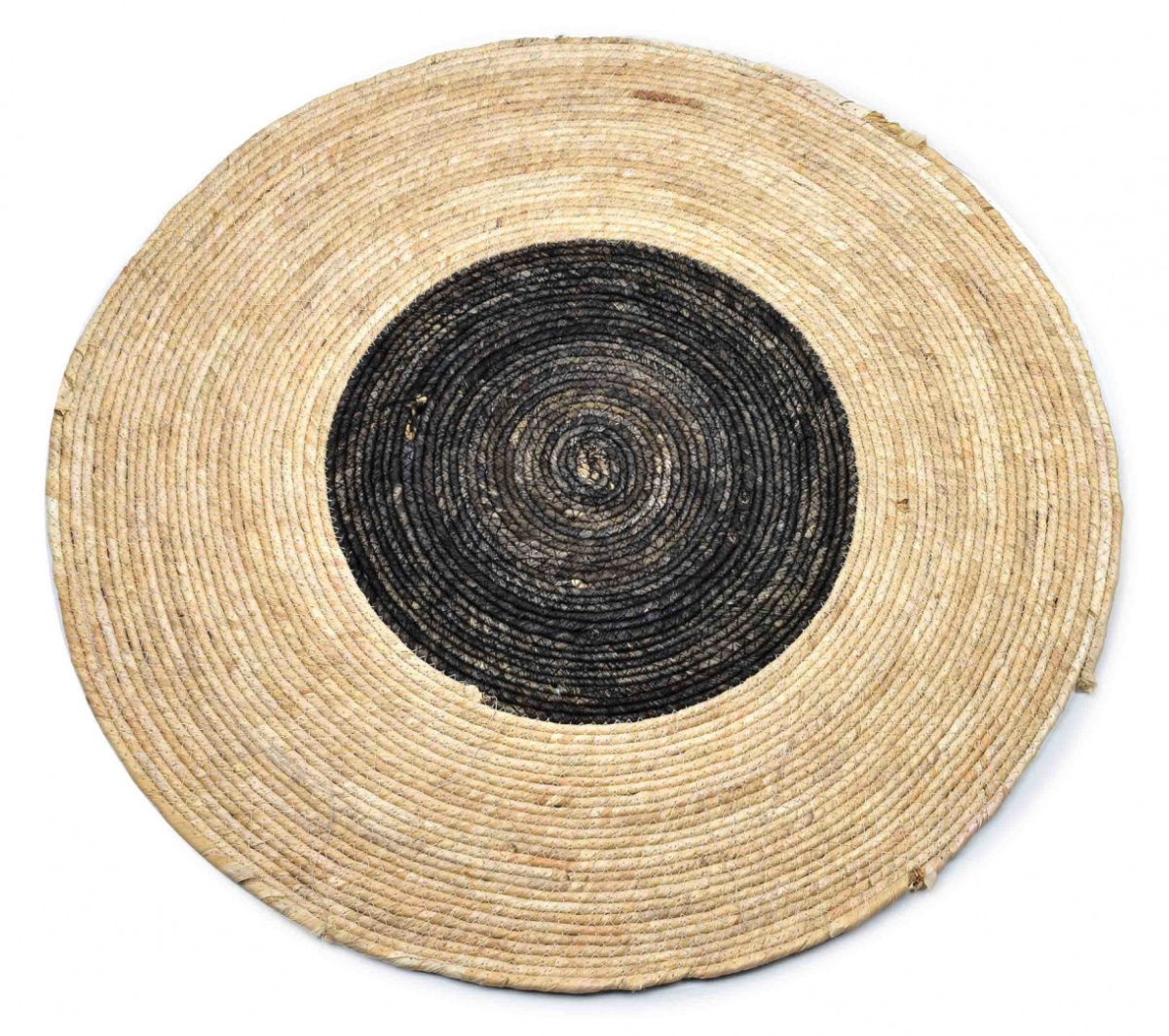 Dywan jutowy okrągły mata stołowa 80 cm Bali boho