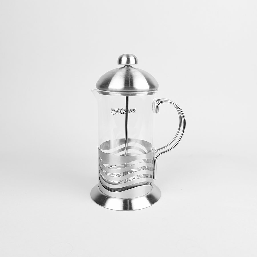 Dzbanek szklany tłokowy prasa francuska do parzenia kawy lub herbaty 600 ml