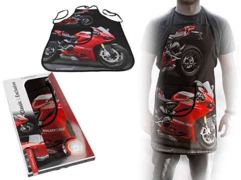 Fartuszek kuchenny Ducati Pigante motocykl dla mężczyzny