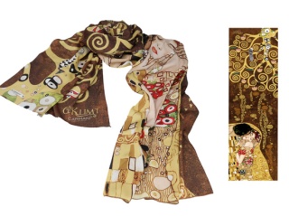 Szal Klimt Pocałunek Carmani chusta ozdobna