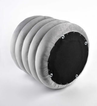 Pufa Margo Grey Mondex elegancka w kolorze szarym