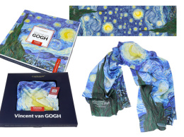 Szal Van Gogh Gwiaździsta Noc Carmani chusta ozdobna na szyję