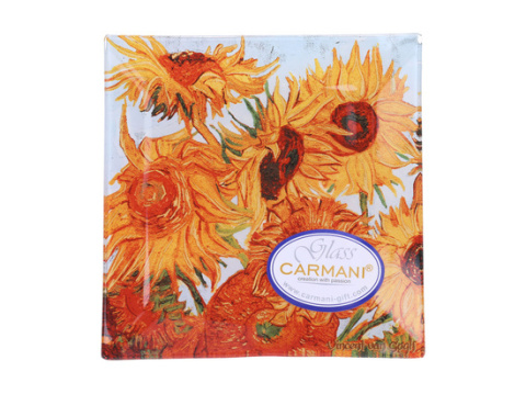 Talerzyk szklana podkładka Carmani Van Gogh Słoneczniki