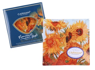 Talerzyk szklana podkładka Carmani Van Gogh Słoneczniki