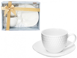2 Filiżanki do herbaty białe na prezent na dzień kobiet