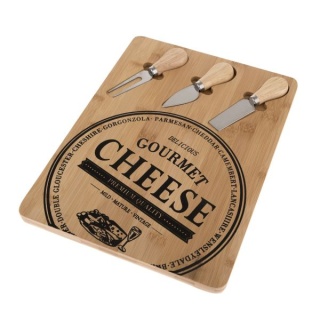 Bambusowa deska prostokątna do krojenia serów podkładka