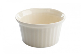 Ceramiczna kokilka miseczka do pieczenia kremowa