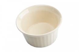 Ceramiczna kokilka miseczka do pieczenia kremowa