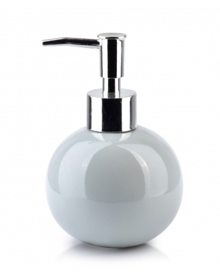 Ceramiczny dozownik na płyn mydło Alev szary połysk