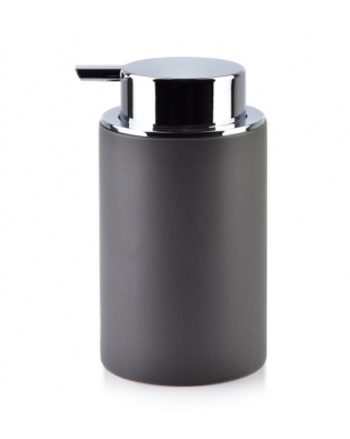 Ceramiczny dozownik na płyn mydło Damien szary mat
