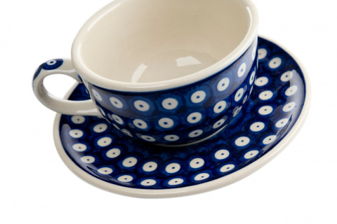 Filiżanka z dzbankiem ceramika Bolesławiec tea for one