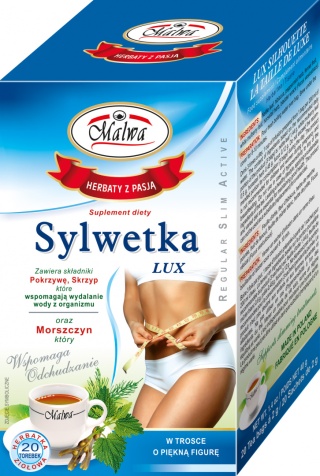 MALWA TEA HERBATA NA ODCHUDZANIE SYLWETKA LUX 20TB