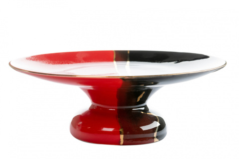 Patera na nóżce talerz na owoce ciasto Mieroszów