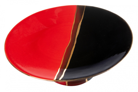 Patera na nóżce talerz na owoce ciasto Mieroszów