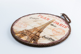 Podkładka korkowa ceramiczna pod garnek wieża Eiffla Paryż