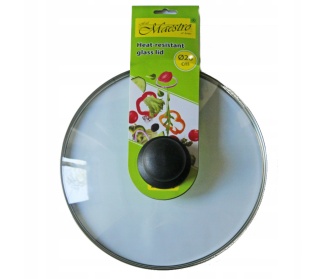 Pokrywka szklana żaroodporna Maestro MR0028 średnica 28 cm