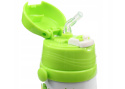 Zielony kubek termiczny bidon 350ml dla dzieci z koniczynką