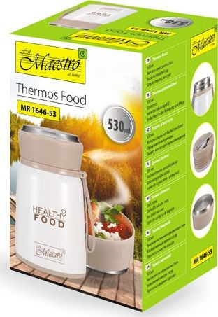 Termos obiadowy kubek termiczny Maestro 0,8 l z łyżeczką