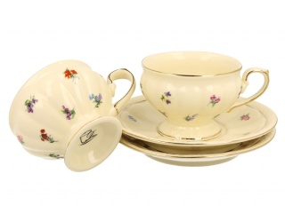 6 Filiżanek ze spodkami England na prezent eksluzywne