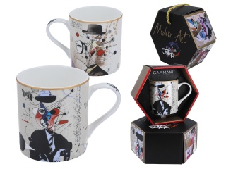 Carmani kubek na prezent Jover malarstwo w pudełku