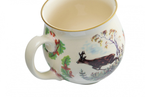 Kubek z Mieroszowa w kształcie baniastym sarna