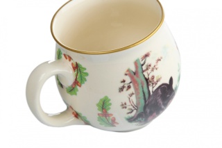 Kubek z Mieroszowa w kształcie baniastym z dzikiem