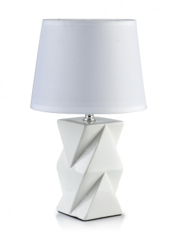 Modna lampa biała Luna do pokoju sypialni Triangle White