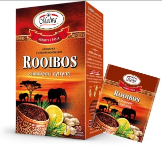 Herbata Rooibos Malwa Tea z imbirem i cytryną 20tb